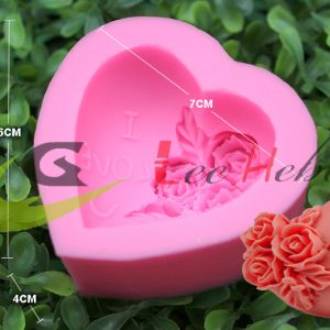 corazón para fondant