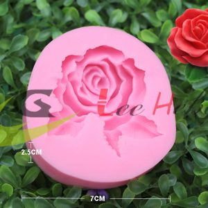 rosa para fondant