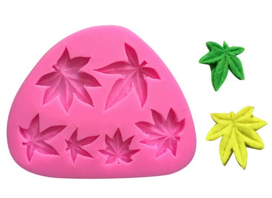 Molde-de-silicona-para-cocinar-Fondant-torta-hoja-de-arce-molde-de-Chocolate-moldes-de-arcilla